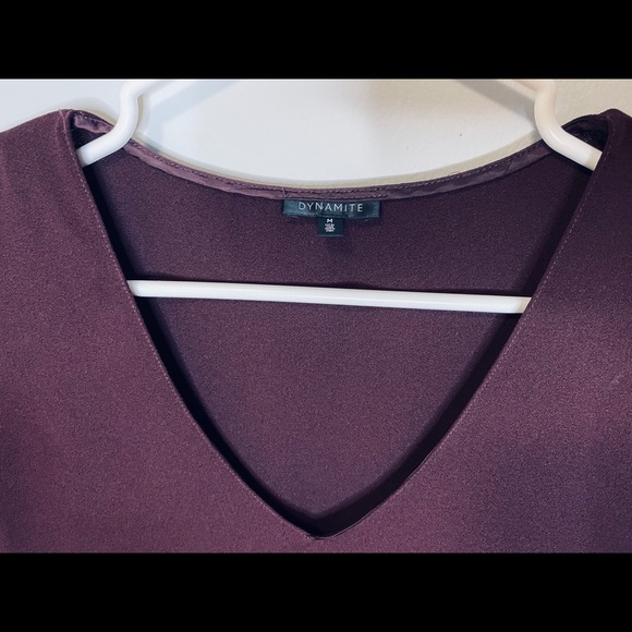 Flowy T-Shirt w/ Lace Panelling - Dynamite - Picture 4 of 6